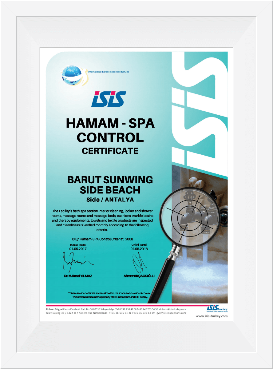 Hamam-Spa Kontrol Sertifikası