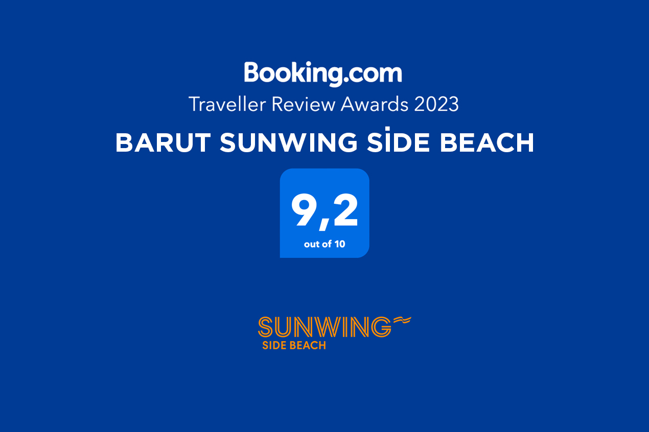BARUT SUNWING SİDE BEACH “BOOKING.COM TRAVELLER REVIEW AWARDS 2023” ÖDÜLÜNÜ ALDI